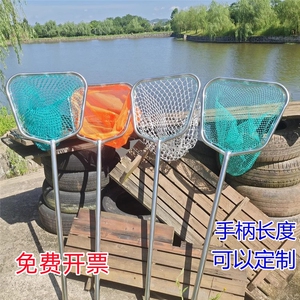 加厚不锈钢抄网超硬结实大物捞鱼网养殖场捞虾渔具网兜抄鱼网全套