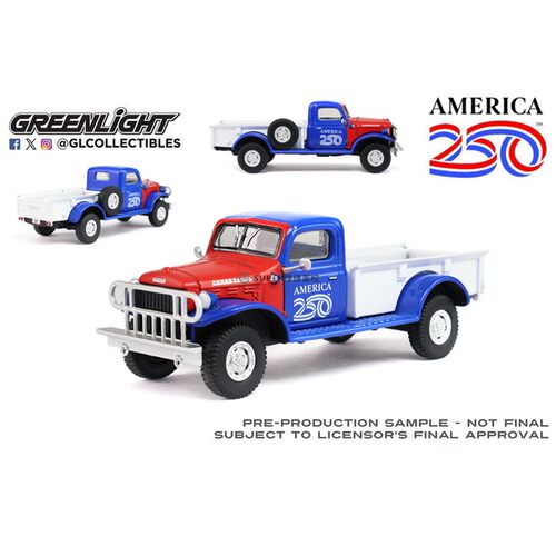 绿光 1:64 1946 道奇 Power Wagon 美国250周年纪念版 28180E