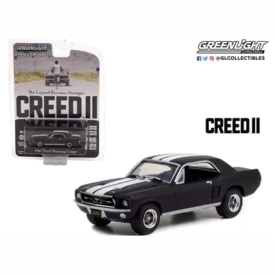 绿光 1:64 1967 Ford福特野马 美剧奎迪:英雄再起Creed II 44950F