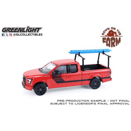 绿光 1:64 2015 Ford 福特 F-150 带行李架 Red 48110E