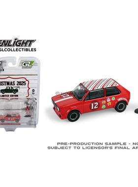 绿光 1:64 1975 大众高尔夫 GTI 宽体版 配赛车手人偶 30564-C