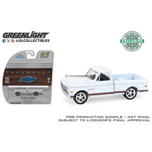 绿光 1:64 1972 Chevy 雪佛兰 Cheyenne C10 短轴版白色 30566