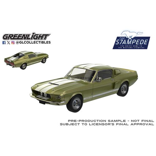 绿光 1:64 1967 Shelby谢尔比GT-500 快背版莱姆金新模具 125402A