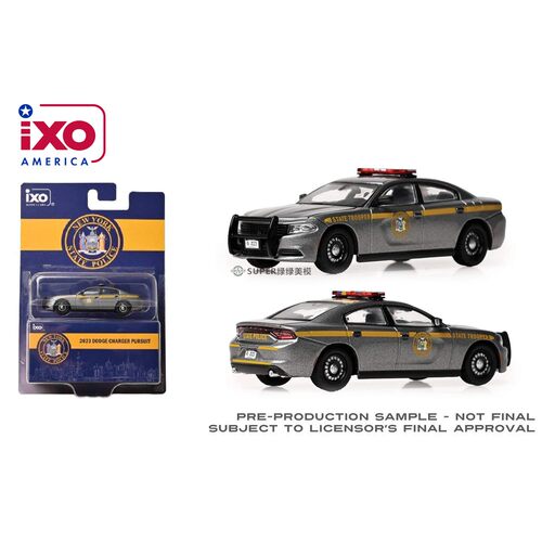 IXO 1:64 2023 Dodge Charger 道奇战马追捕版 纽约州警察IA64025