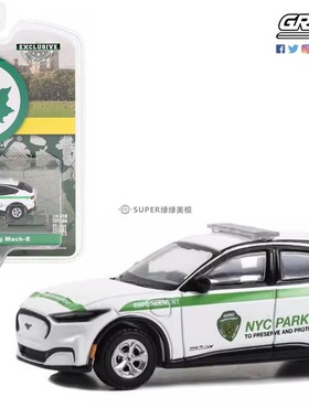 绿光 1:64 2023 Ford 福特野马专用 纽约市公园与娱乐场所 30480