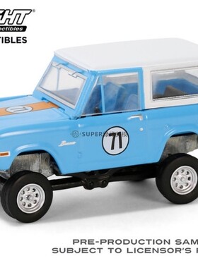 绿光 1:64 1971 福特烈马 Custom 定制 SUV 蓝色 37310F