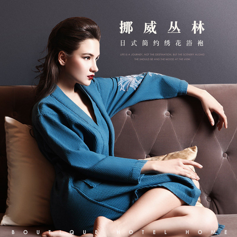 hotel Cotton Bathrobe men and women pure cotton pajamas Thin section lovers water uptake Waffle Fabric Toweling robein the Home Fabric , Towel/Bath towel/Bathrobes , Bath skirt/Bathrobes/Bathrobe  category - from Buy2taobao.com to provide professional Taobao agent buy service