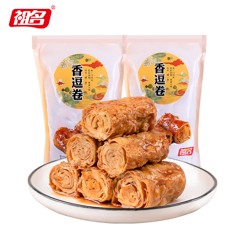 祖名香逗卷豆腐干豆干充饥夜宵小包麻辣零食小吃休闲食品500g*2