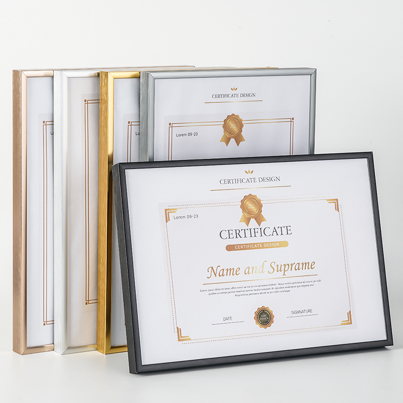 铝合金相框三合一营业执照相框证书框摆台挂墙海报框专利许可证框