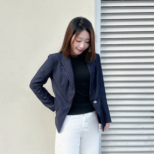 伊诗夏兰薇秋季新款高级感西装外套女通勤百搭收腰气质小西服上衣