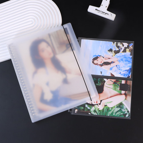 票据明信片写生照片收纳册大容量b5活页卡册拍立得追星收藏相册本