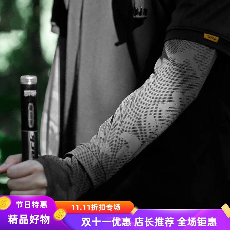 护臂2025宽松护袖夏季套指潮袖套男大码钓鱼防晒套袖冰丝冰袖开车