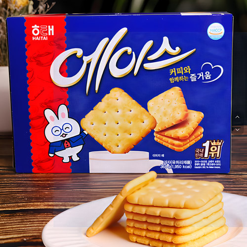 海太奶酪办公室休闲364g咸饼干