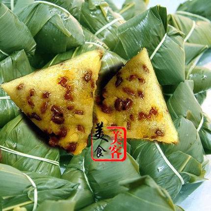 江西宜春纯手工粽子农家自制碱水红豆粽碱水米粽灰水粽新鲜糯米粽