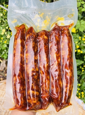 大凉山 我姨做的土猪香肠 500g，用的一年以前土猪，会柴