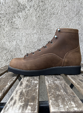 山脉芝光15552 进口SBF疯马皮工装靴