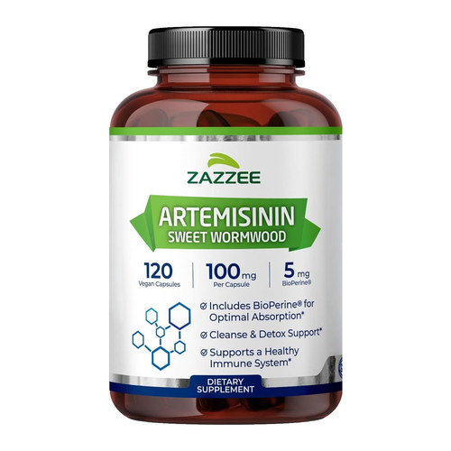 美国zazzee Artemisinin青蒿素植物提取物100mg*120粒