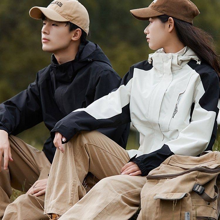 太仓华利安官方旗舰店冲锋衣情侣三合一户外登山钓鱼防风防水外套