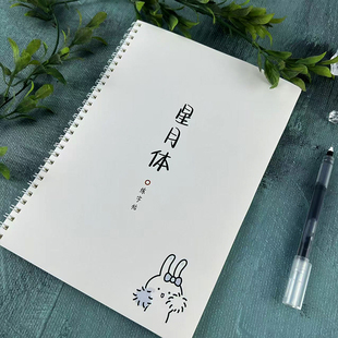 星月体字帖漂亮字体励志语录治愈唯美系文案诗词学生硬笔练字