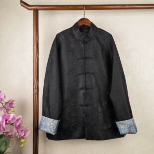 实体裁缝店量身定制男真丝宋锦马甲外套新中式服装来图来料做衣服