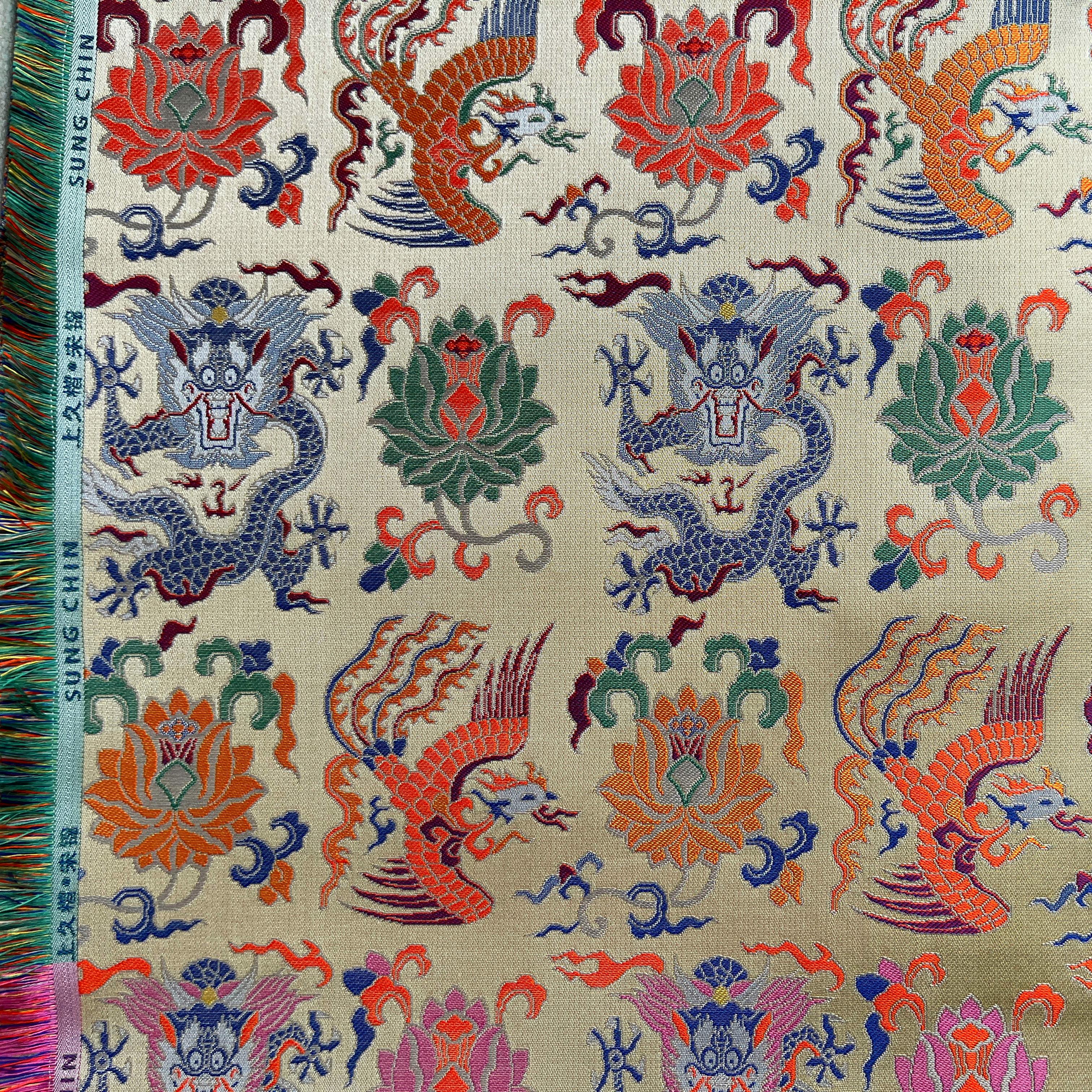 非遗宋锦龙凤穿莲48姆米上久楷