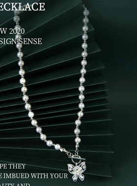 高级质感原创设计师珍珠锁骨链