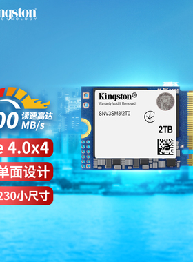 金士顿1TB SSD固态硬盘NV3 2230NVMePCIe4.0适配掌上游戏机笔记本