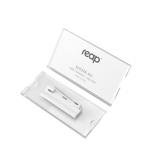 瑞普胸牌定做亚克力透明胸卡内纸磁性别针工号牌商务工作牌酒店员工牌厂牌学生校牌营业员胸牌定制胸卡信息牌