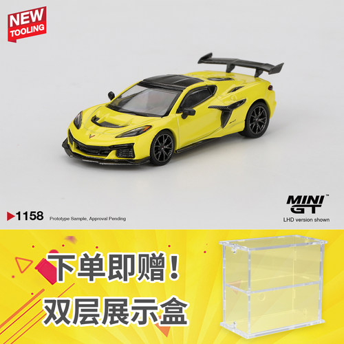 MINIGT#1158 1:64雪佛兰克尔维特Corvette ZR1合金汽车模型