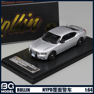 Rollin1:64道奇战马Charger NYPD覆面警车合金汽车模型