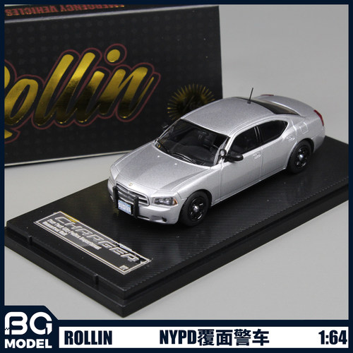 Rollin1:64道奇战马Charger NYPD覆面警车合金汽车模型