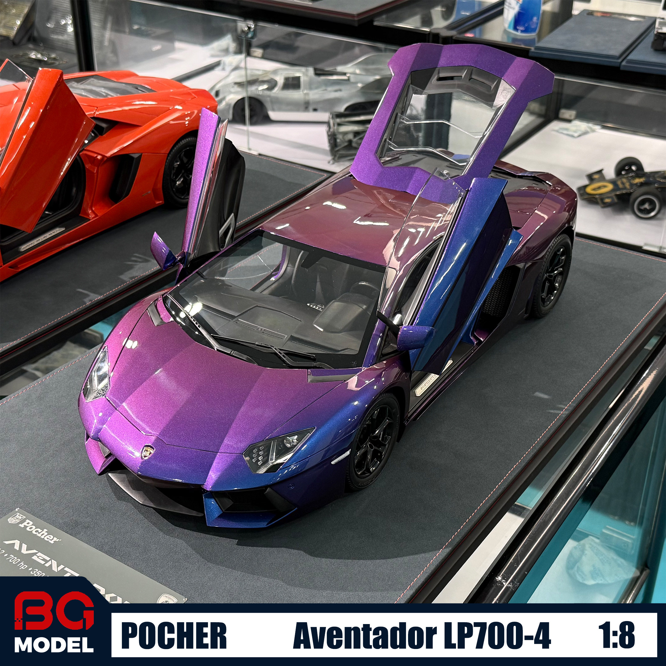 Pocher1:8兰博基尼埃文塔多LP700-4帕加尼乌托邦合金全开汽车模型
