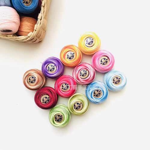 法国进口dmc80蕾丝线diy微钩纯棉