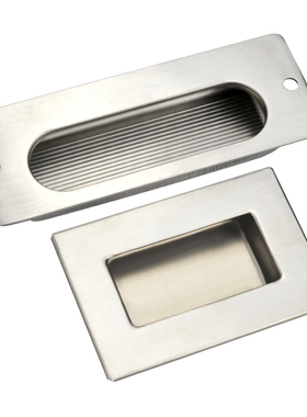 304不锈钢嵌入式拉手UWAUNS90/120内嵌凹槽暗装扣手柜门把手ls107