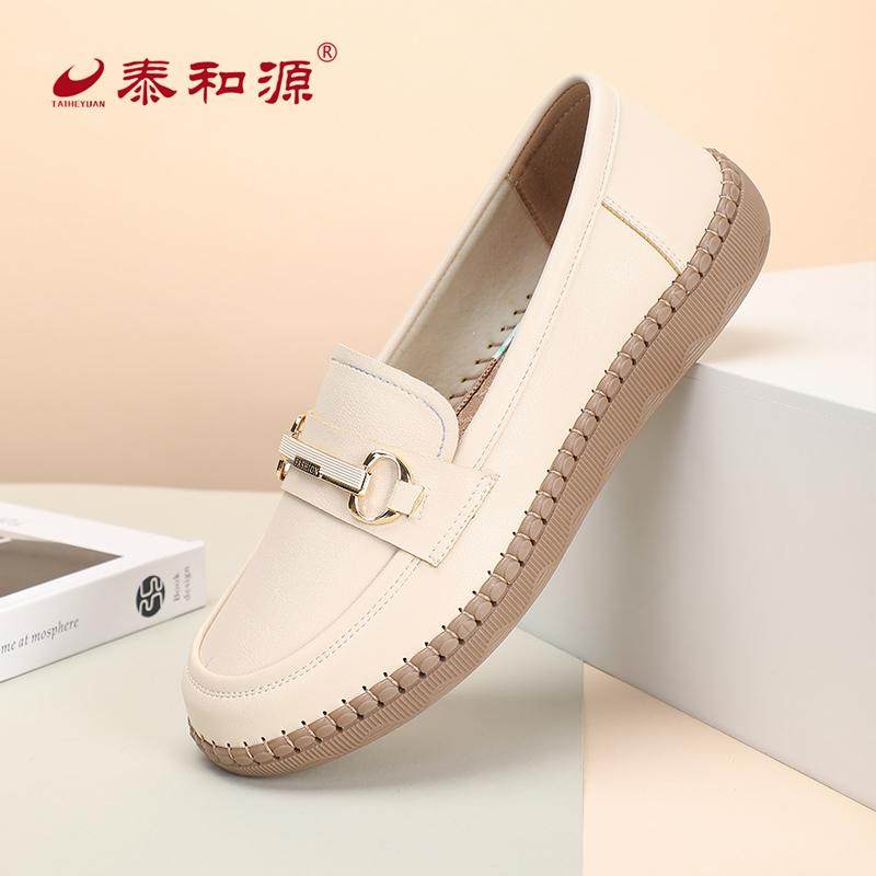 泰和源老北京布鞋春秋季一脚蹬女士乐福鞋轻便舒适平底妈妈加大码,女鞋,乐福鞋（豆豆鞋）,淘宝优惠券,粉丝福利购,淘宝优惠卷