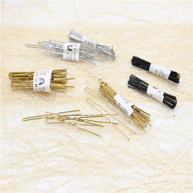 盘发造型发饰黑色发卡夹子u型夹