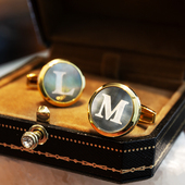 心语·印记 钉法式 定制字母袖 扣男士 轻奢高端袖 衬衣袖 口钉礼物