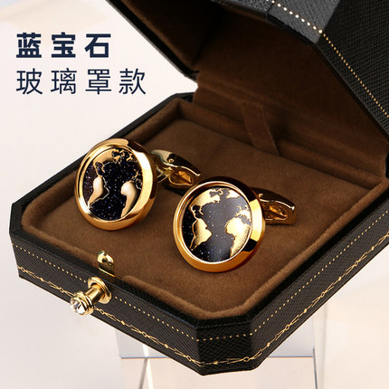 《观星》袖扣男士简约轻奢定制法式衬衫西装袖钉高级生日礼物男士