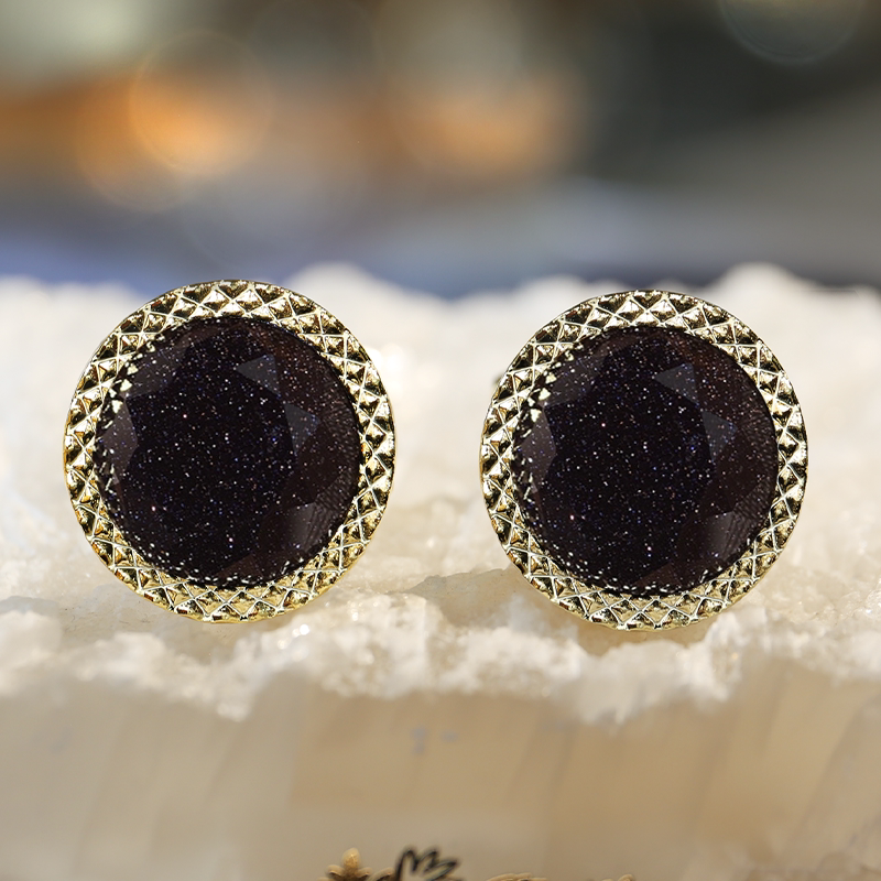 《向日葵》时尚星空袖扣男士轻奢定制高端袖钉法式衬衫袖口扣西装