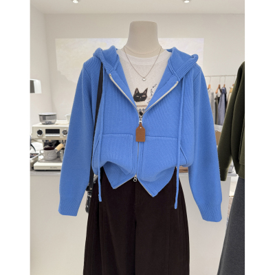 秋冬慵懒短款设计感毛针织衫