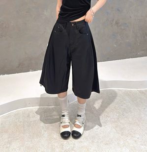 新款 女宽松阔腿裤 韩版 百搭高腰显瘦直筒牛仔裤 时尚 2025秋款