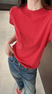 百搭圆领短袖 2025秋款 时尚 韩版 T恤女宽松显瘦上衣 新款