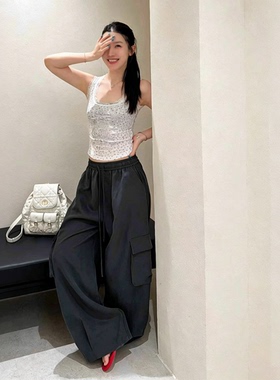 FeiFei高端定制夏季纯欲风蕾丝边修身显瘦内搭上衣碎花吊带背心女