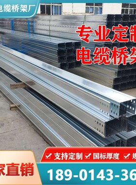 大跨距DJ型电缆桥架6/8米一根6000热浸镀锌喷塑不锈钢铝合金型材