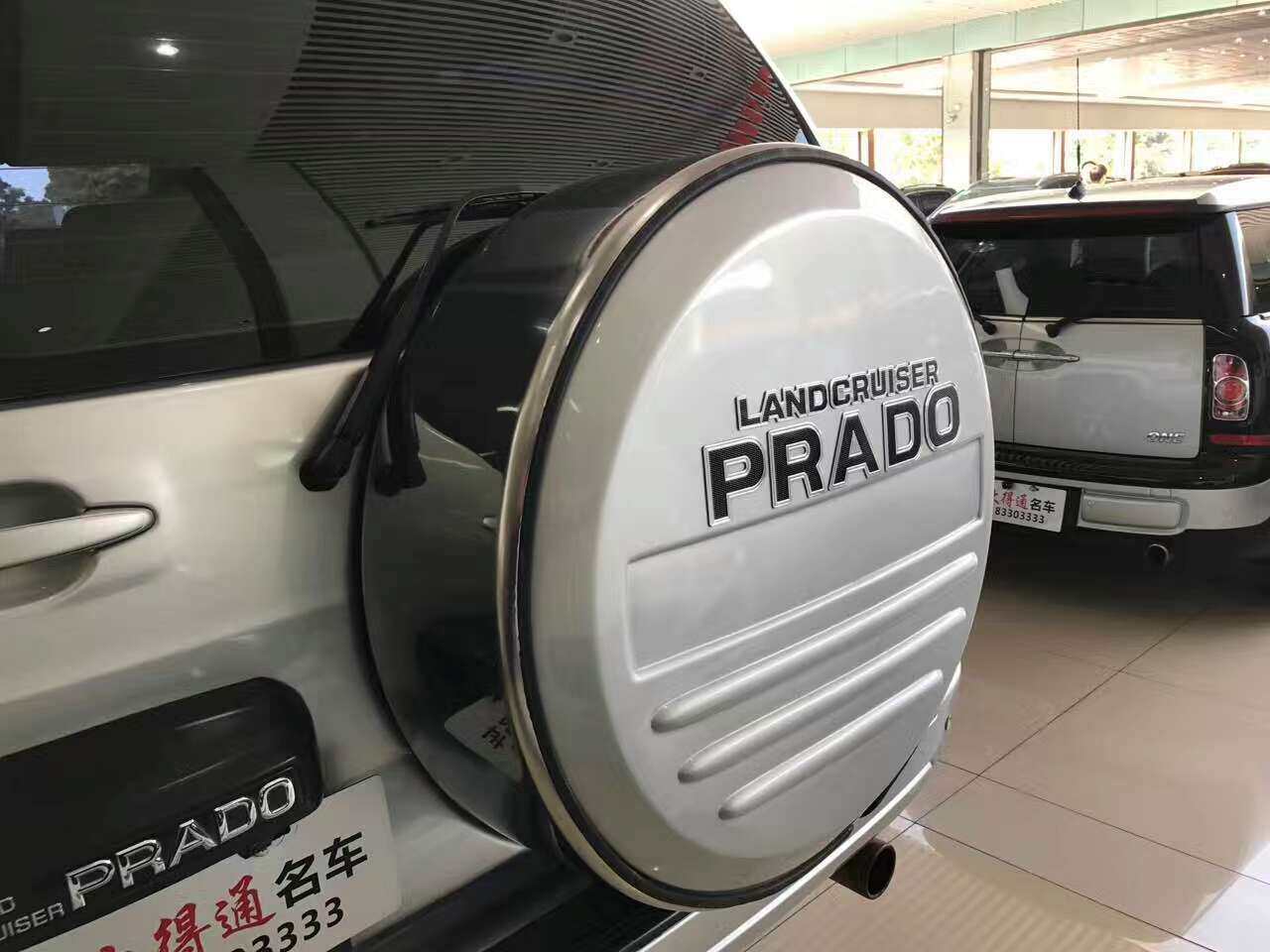 适用 霸道普拉多2700 3400 4000 FJ120不锈钢备胎罩轮胎罩