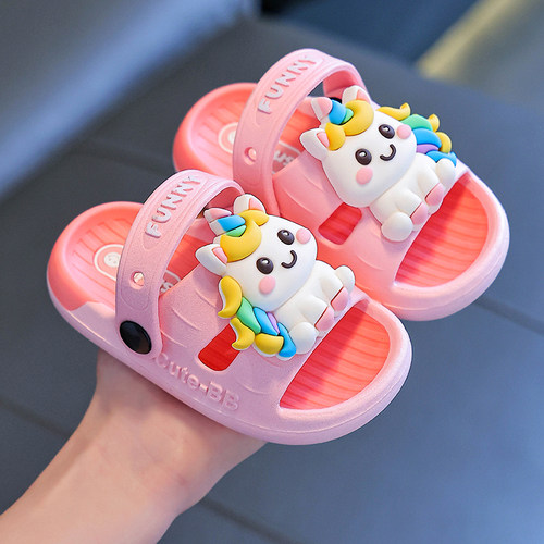 宝宝拖鞋男女童可爱夏季两穿二合一防滑凉鞋婴幼儿儿童洞洞凉拖鞋