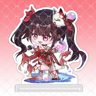 崩铁花火同人周边 花火Q版立牌手办 花火Q版吧唧色纸 TTZ