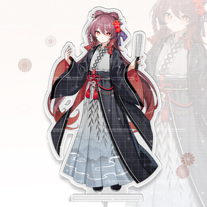 原神胡桃同人周边 胡桃国风立牌手办 胡桃国风吧唧色纸 TTZ