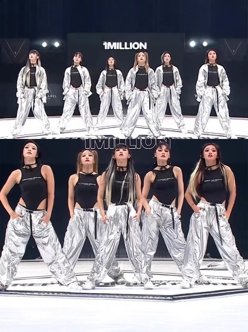 新款韩国女团同款银色爵士舞打歌服嘻哈JAZZ表演出服嘻哈街舞套装
