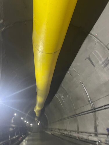 隧道风带1.8米直径隧道风筒 煤矿风筒 刀刮布风筒